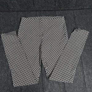 Michael Kors  Black and White Geometric Patterned Leggings
